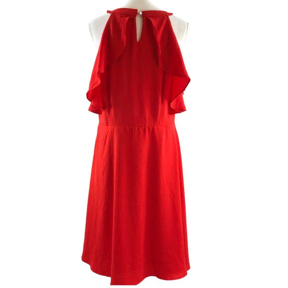 Charlie Paige Women's Red Halter Mini Dress Size Large - Picture 2 of 12